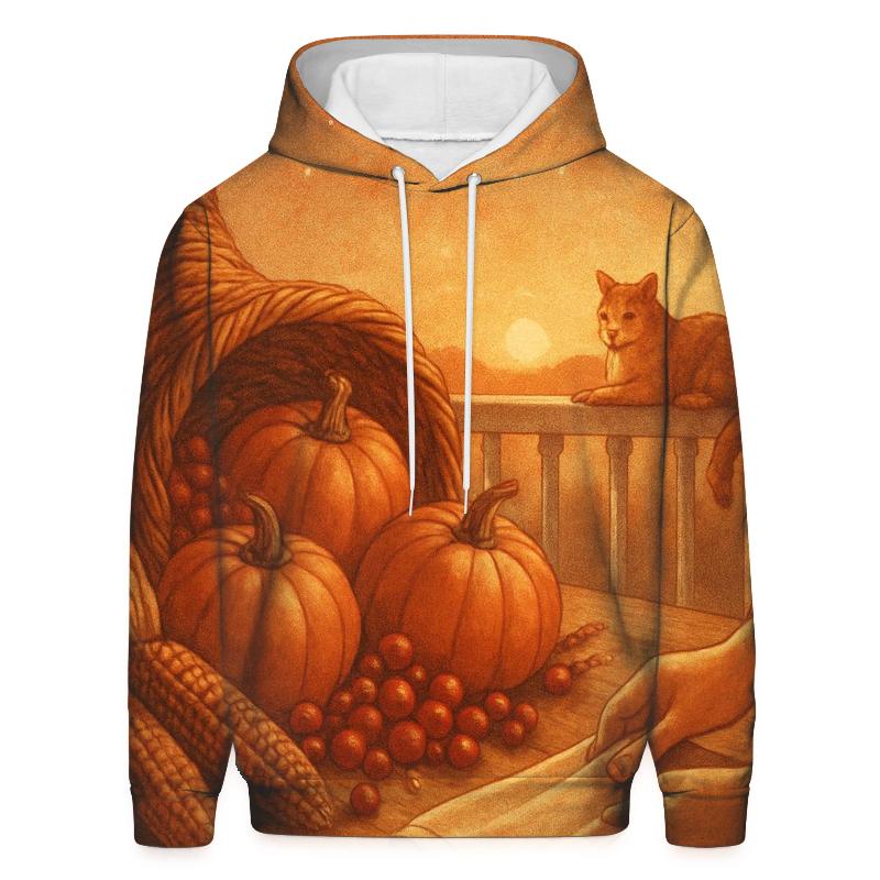 Sunset Cornucopia Arc pullover hoodies