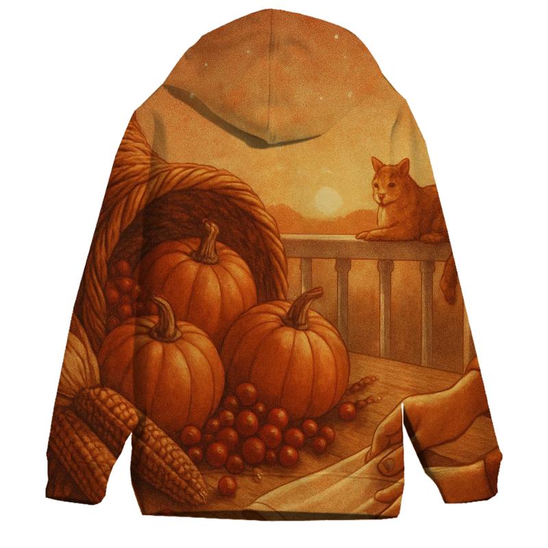 Sunset Cornucopia Arc pullover hoodies