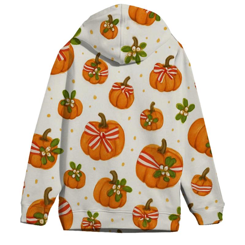 Candy Stripe Pumpkin Scatter pullover hoodies