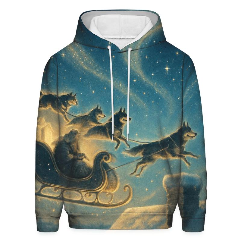 North Pole Midnight Delivery lightweight hoodies