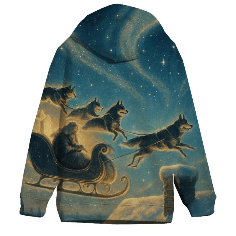 North Pole Midnight Delivery lightweight hoodies