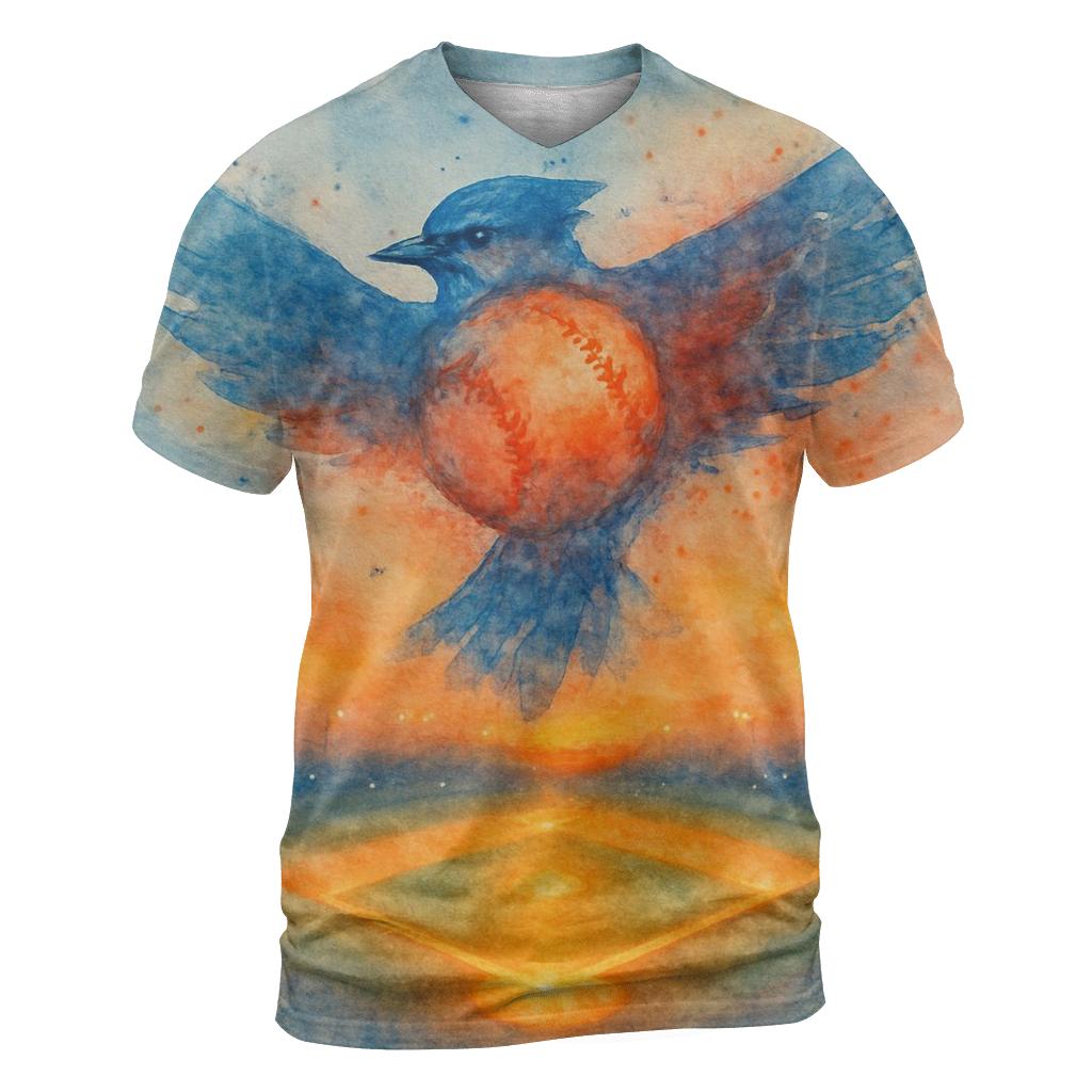 Blue Jays Flight Over Diamond personalized full print shirts