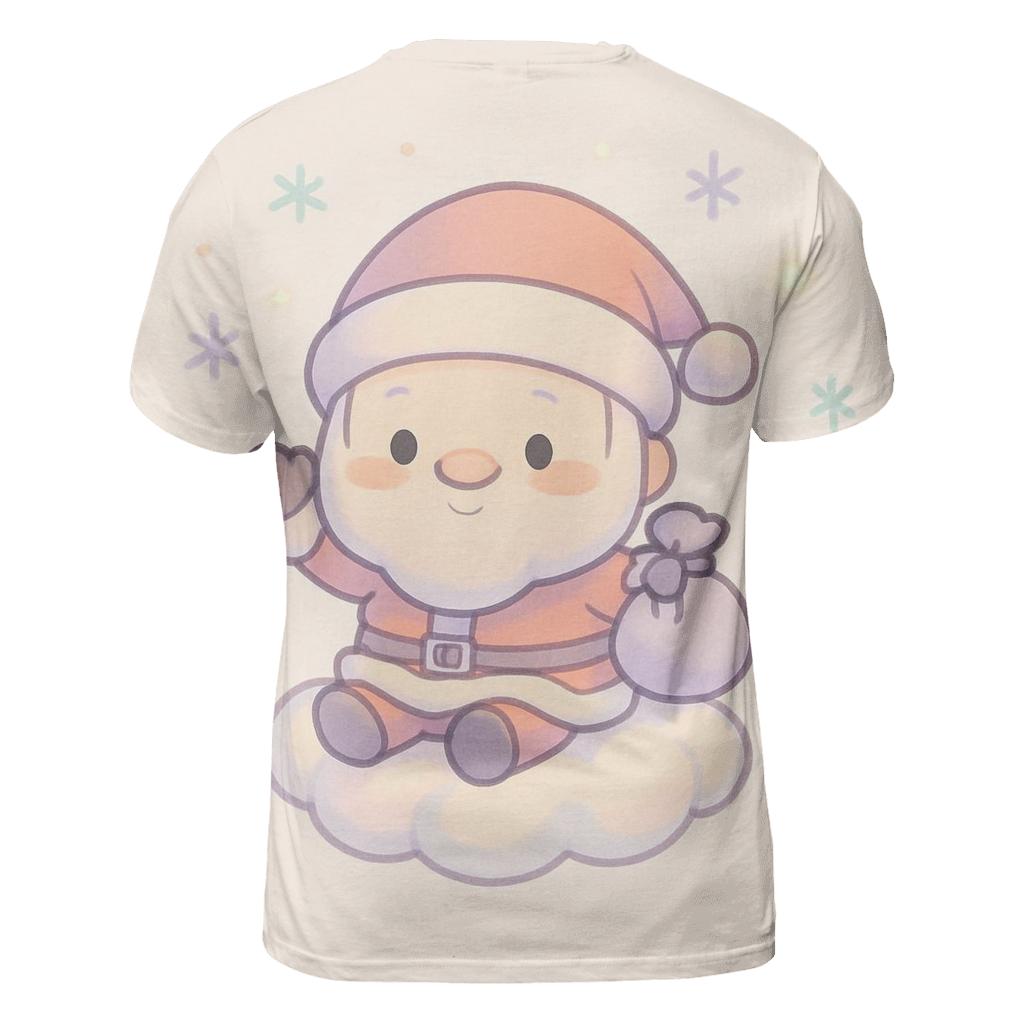 Chibi Candy Cloud Santa creative print fashion shirts
