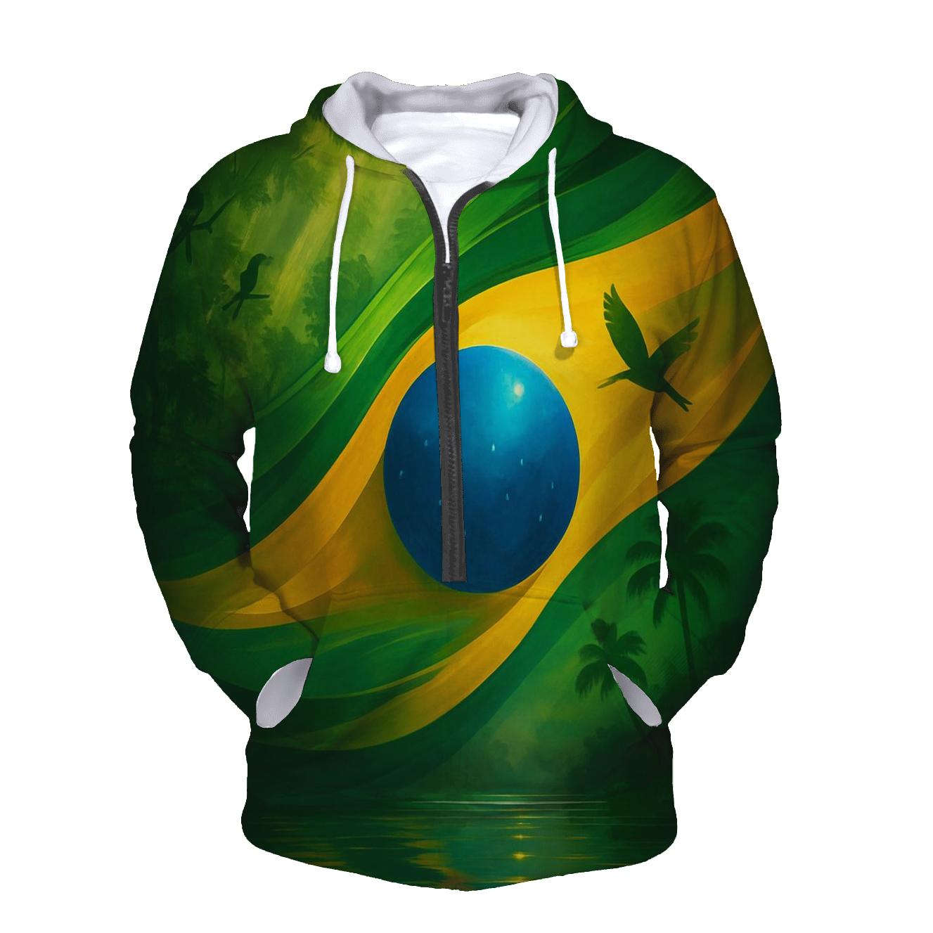 Brazil zip-up hoodies
