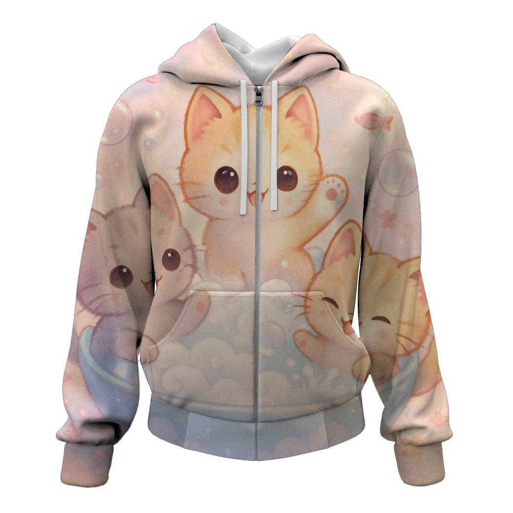 Milk Bath Dreamers zip-up hoodies