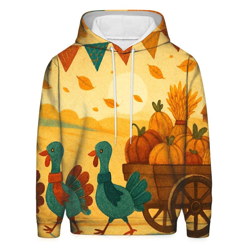 Thankful Train Of Turkeys custom hoodies