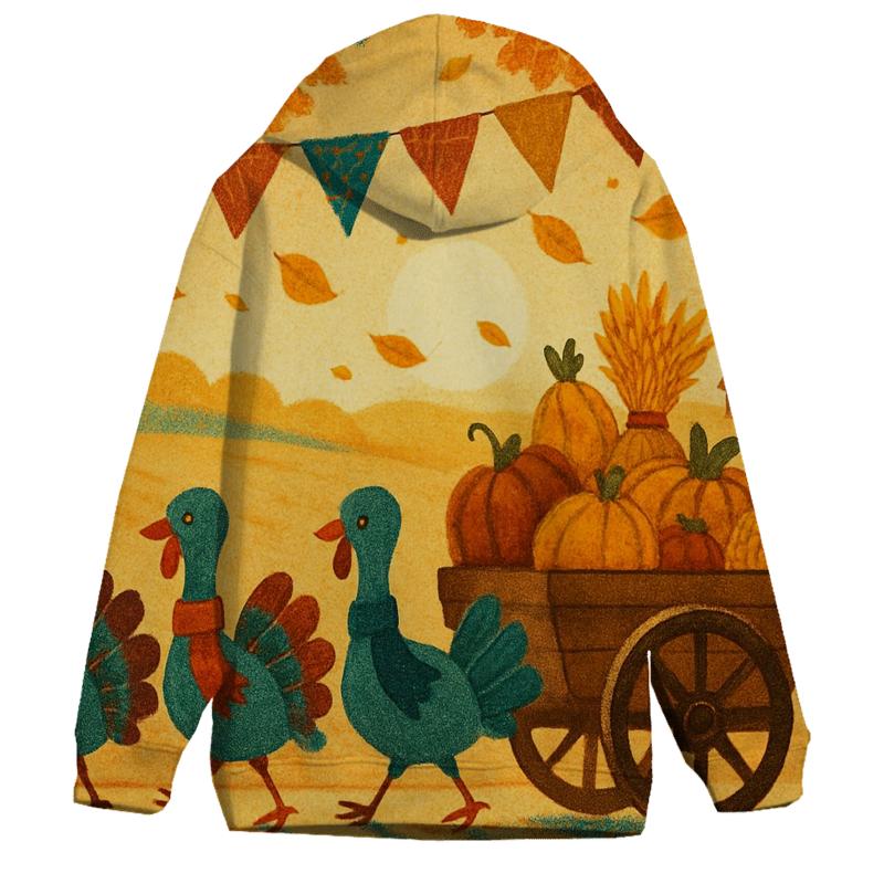 Thankful Train Of Turkeys custom hoodies