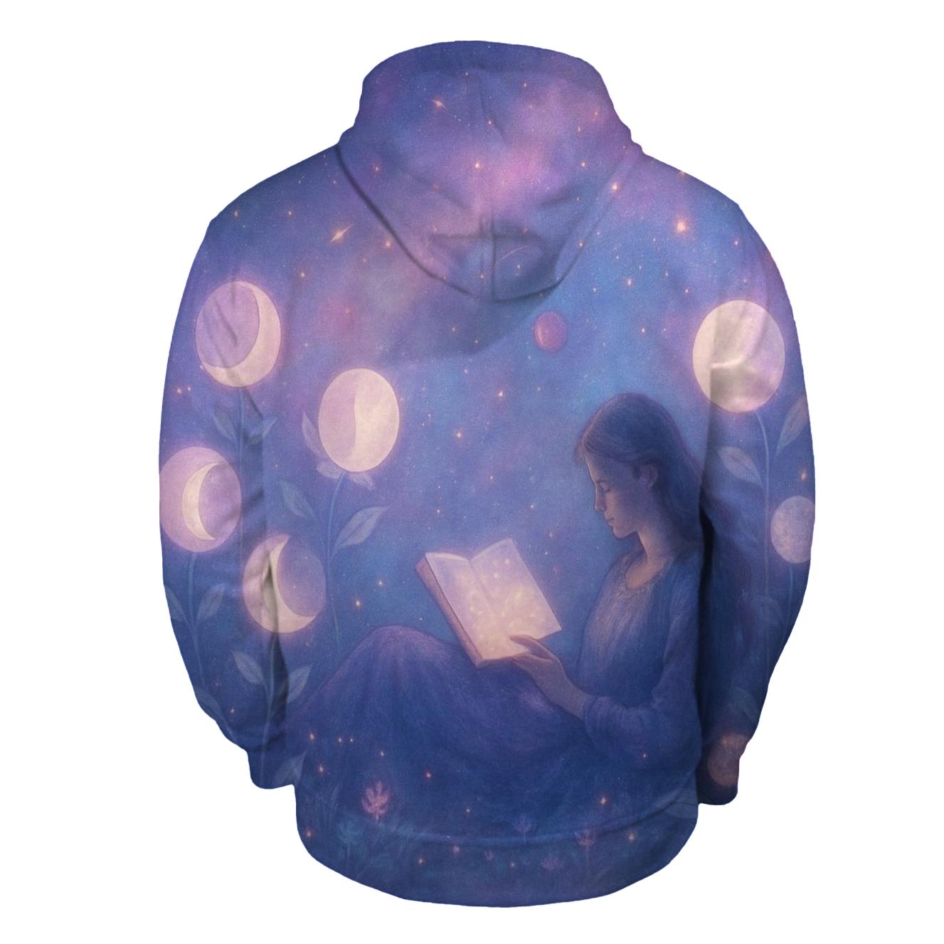 Quiet Moon Garden embroidered hoodies