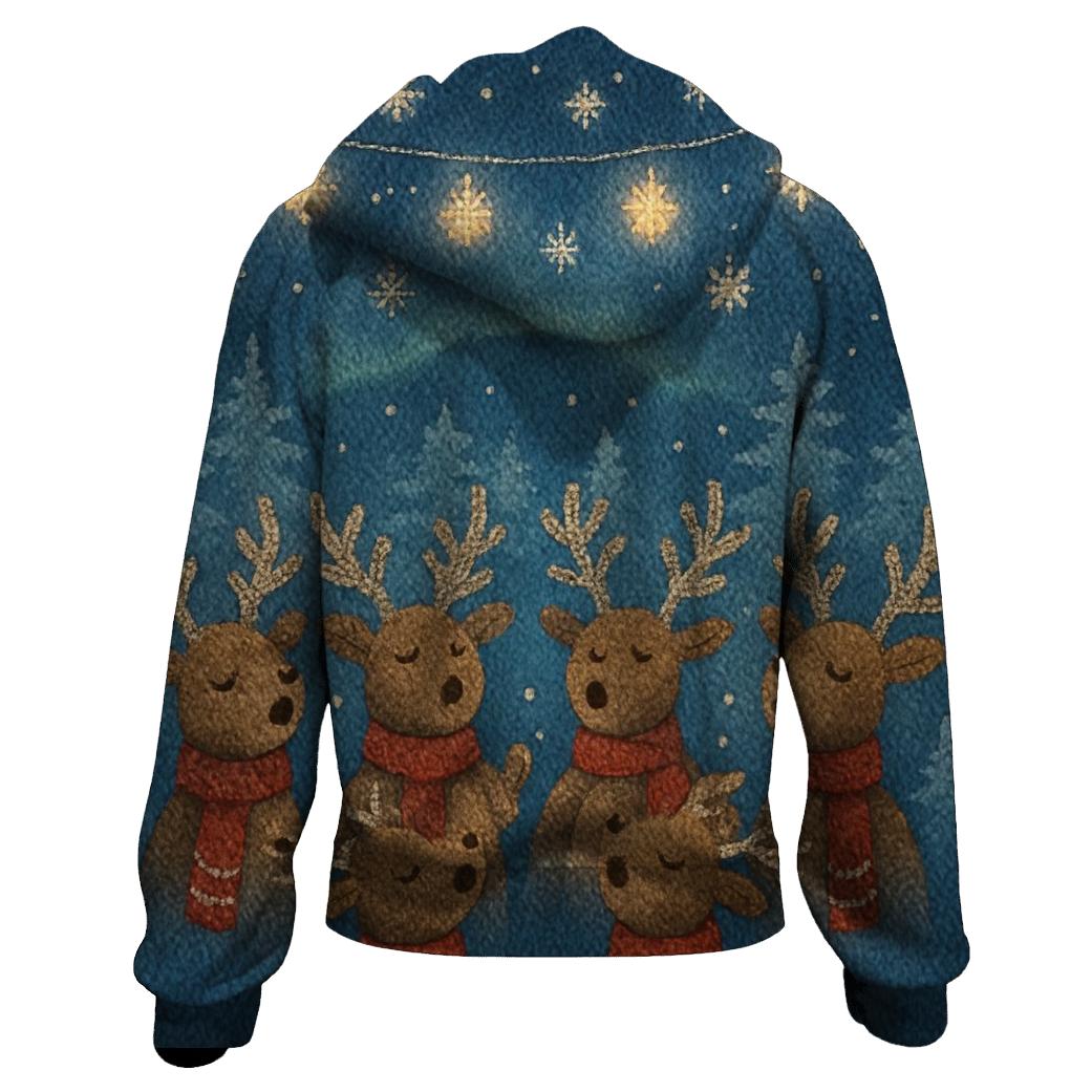 Starlit Reindeer Choir hoodie designs