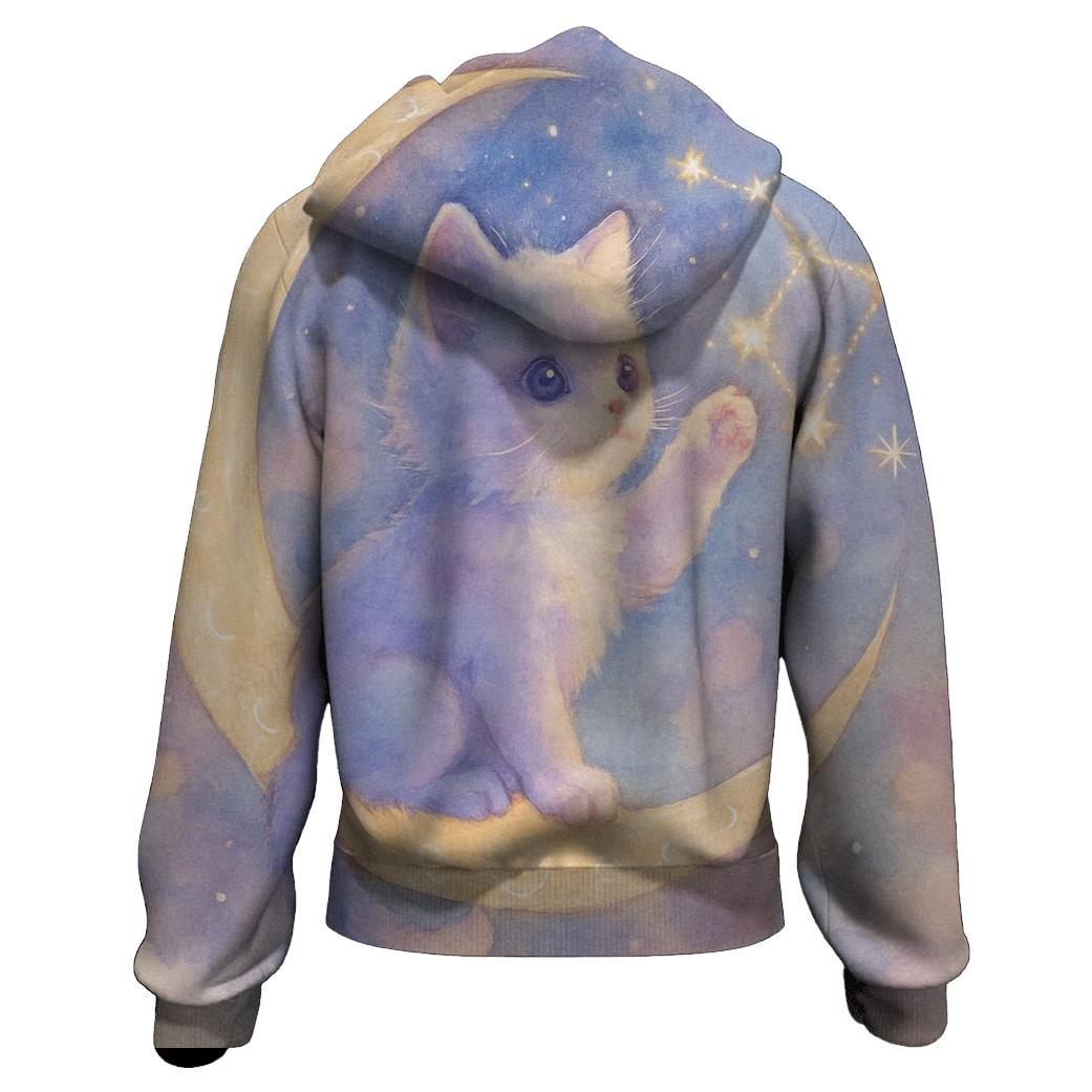 Stargazer Celestial Kitten custom hoodies