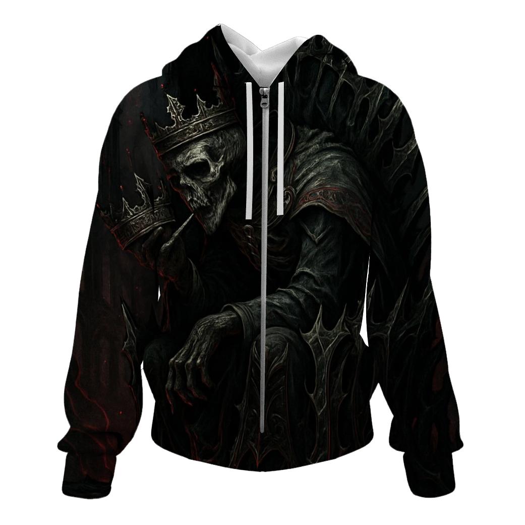 Ashen Throne Of Bones graphic hoodies