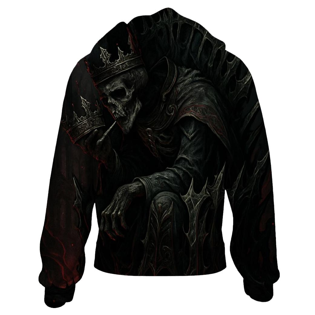 Ashen Throne Of Bones graphic hoodies