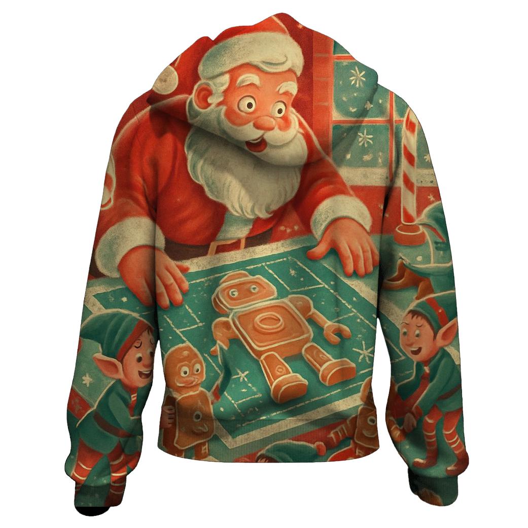 Santas Gingerbread Workshop graphic hoodies
