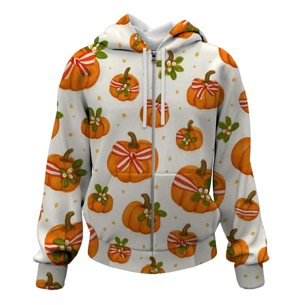 Candy Stripe Pumpkin Scatter custom hoodies