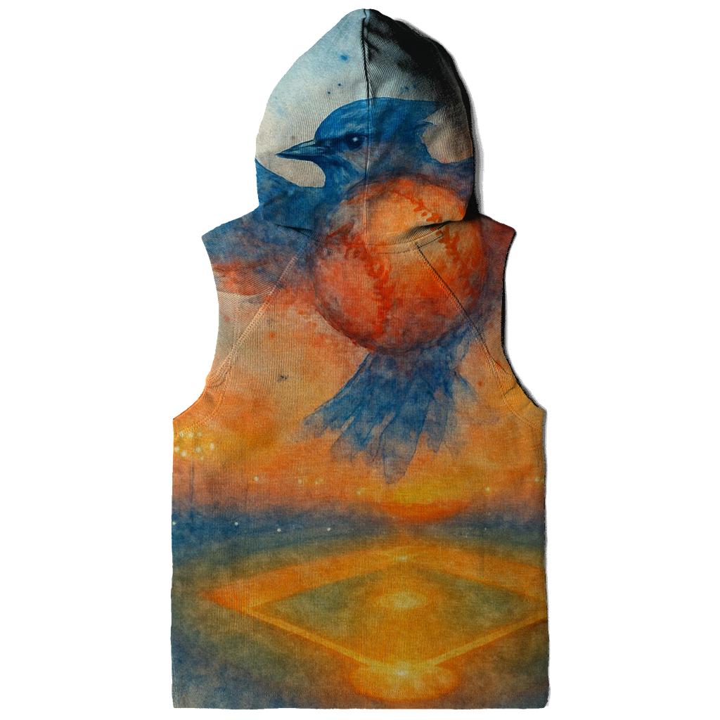 Blue Jays Flight Over Diamond graphic hoodies