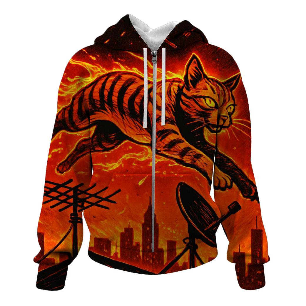 Solar Flare Alley Acrobat graphic hoodies