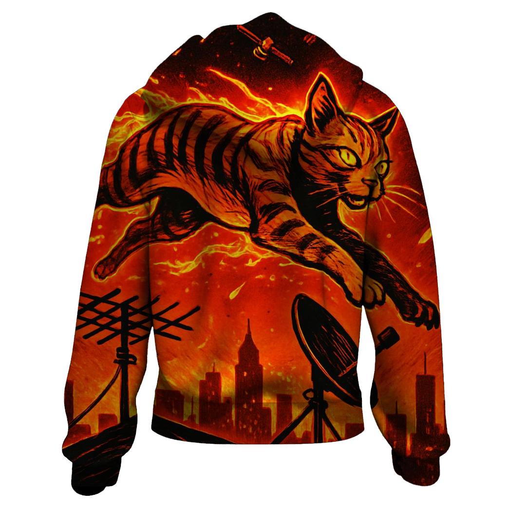 Solar Flare Alley Acrobat graphic hoodies