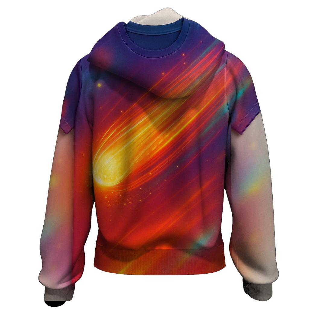 Chromatic Comet Stream zip-up hoodies