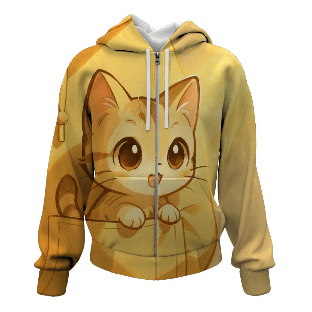 Pocket Sunbeam Kitten premium hoodies