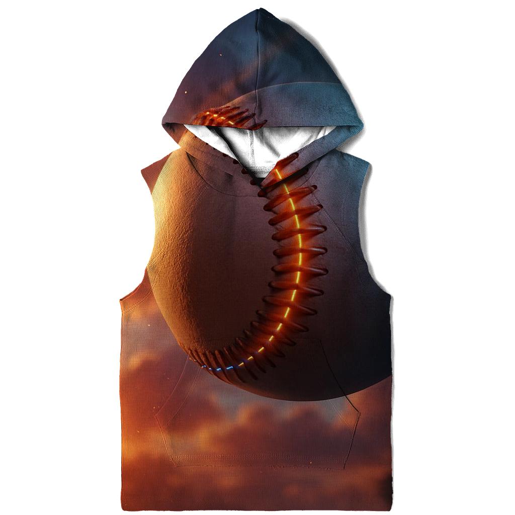 Sunset Seam Burst graphic hoodies