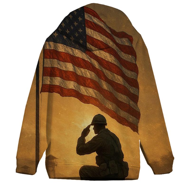 Dawn Sentinel Flag zip-up hoodies