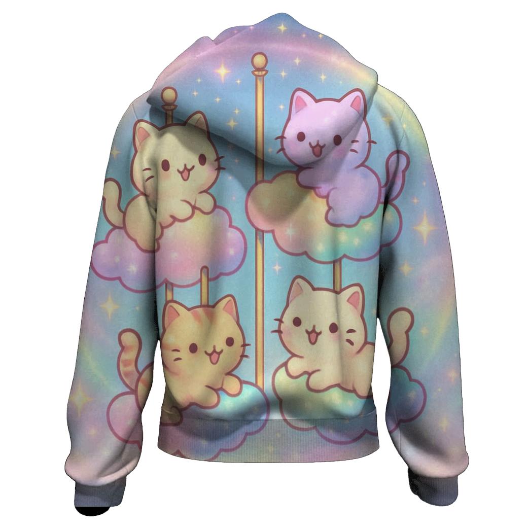 Carousel Cloud Kittens hoodie designs