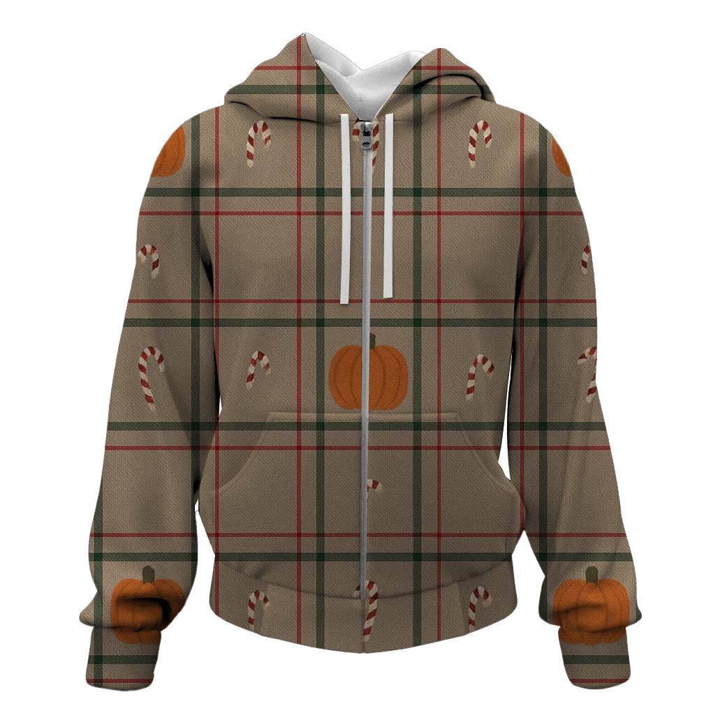 Gingham Pumpkin Plaid hoodies fashion