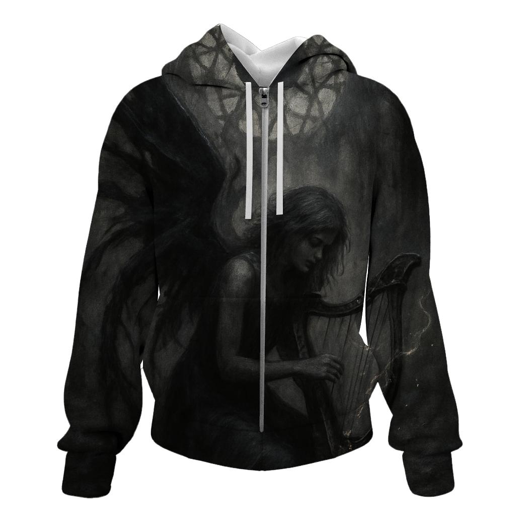 Fallen Angel Of The Forlorn Choir heavyweight hoodies
