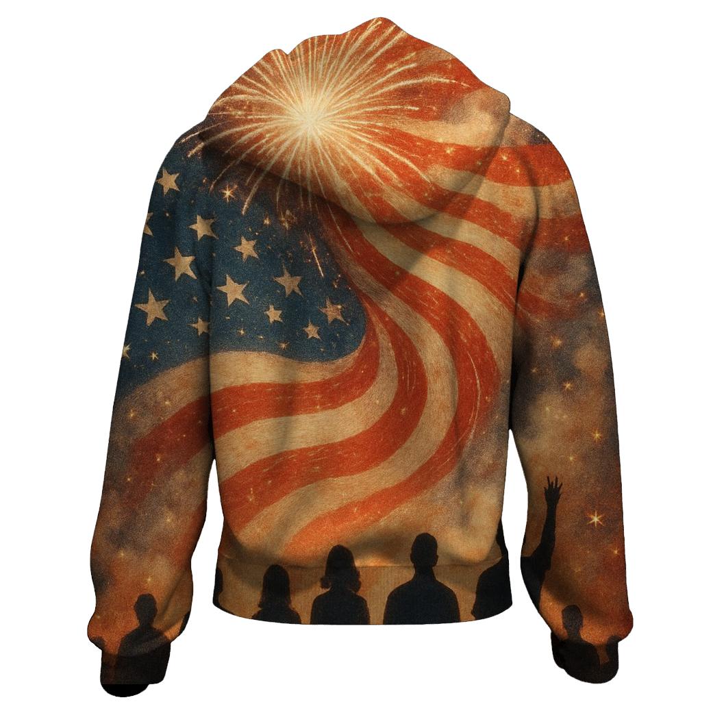 Firework Cascade hoodie trends