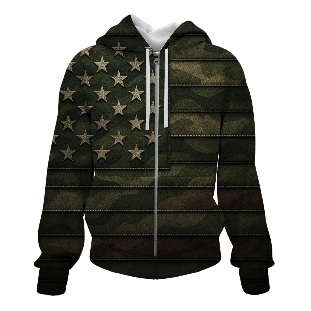 Camouflage Stars heavyweight hoodies