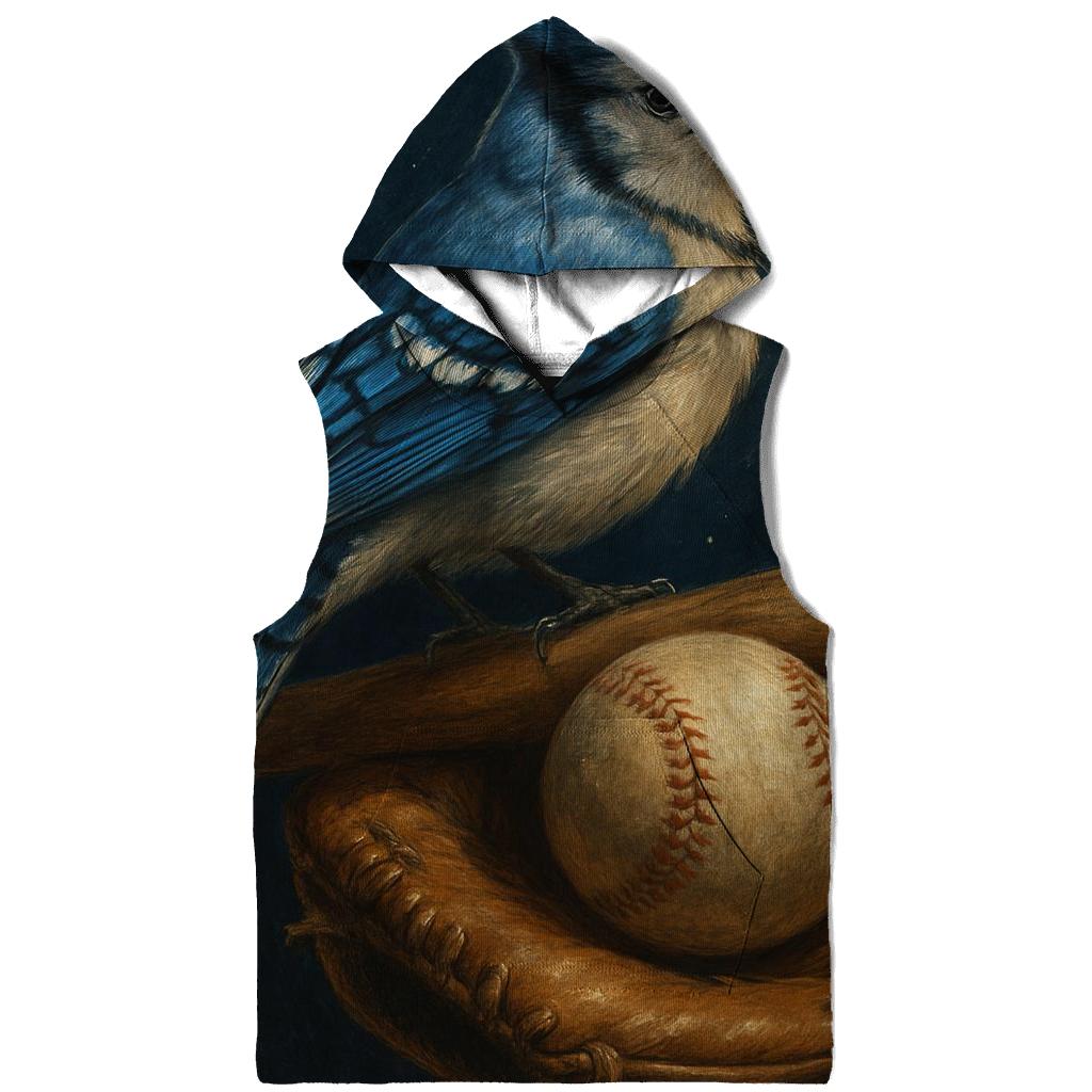 Blue Jays Feathered Glove Close Up zip-up hoodies