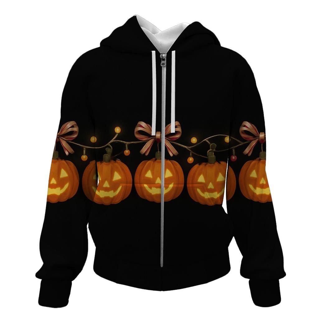 Garland Pumpkin Border Repeat custom hoodies