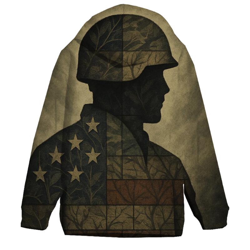 Camouflage Flag Fusion custom hoodies