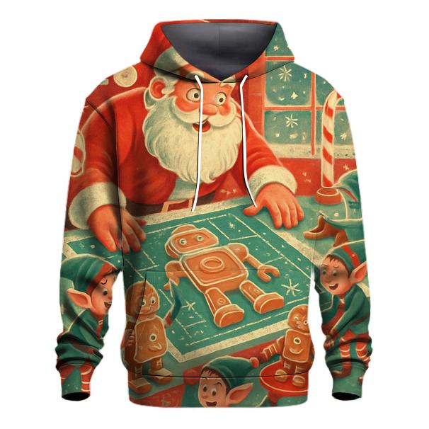 Santas Gingerbread Workshop hoodie styles