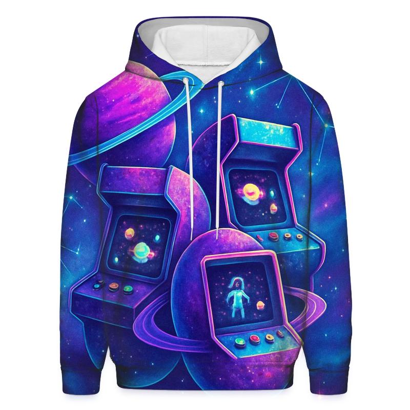 Retro Planet Arcade hoodie styles