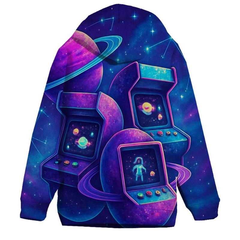 Retro Planet Arcade hoodie styles
