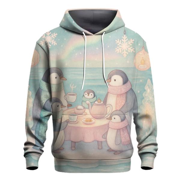 Penguin Evening Tea Party custom hoodies