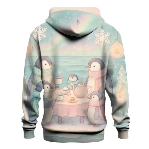 Penguin Evening Tea Party custom hoodies