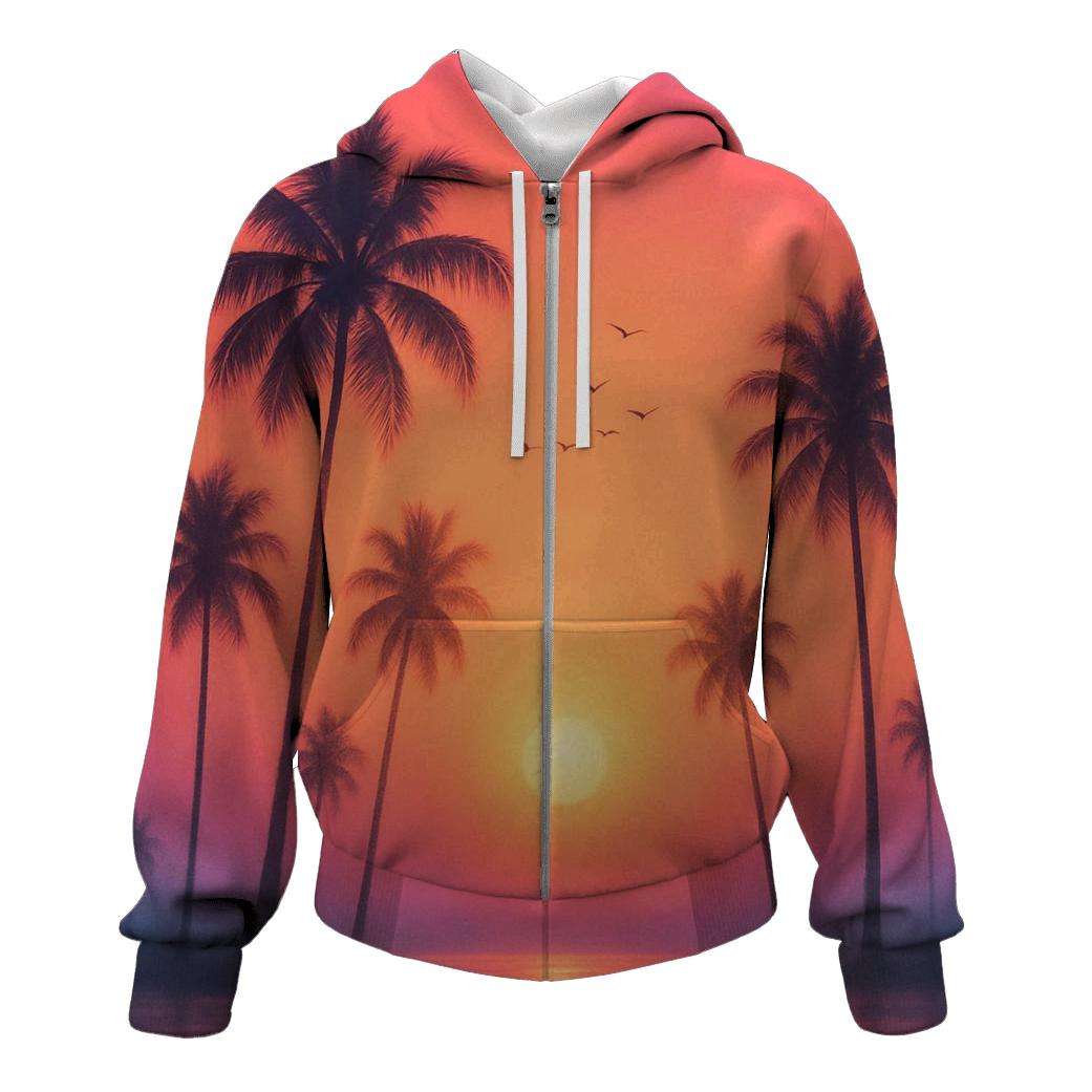 Palm Dusk Chorus graphic hoodies