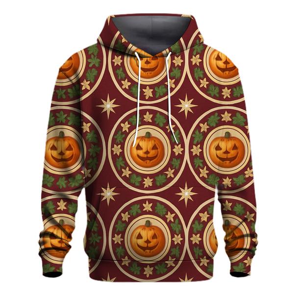 Ornament Pumpkin Radial Medallion hoodies fashion