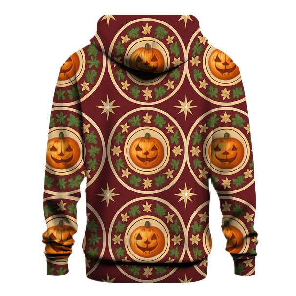 Ornament Pumpkin Radial Medallion hoodies fashion