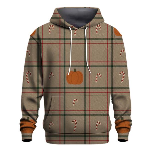 Gingham Pumpkin Plaid premium hoodies