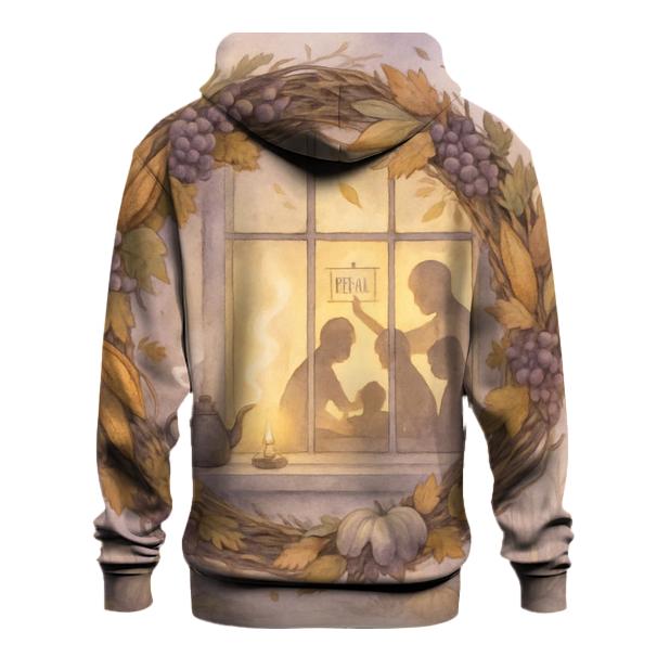 Gratitude Wreath Window custom hoodies