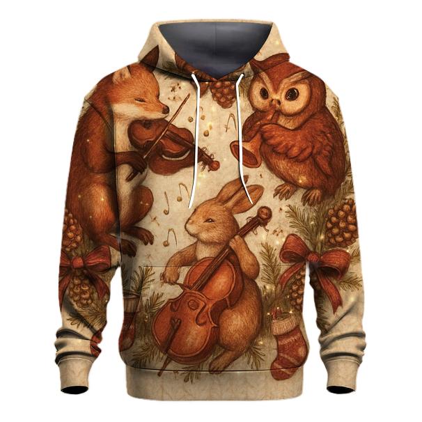 Wreath Of Woodland Choir graphic hoodies