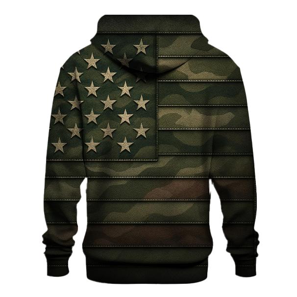 Camouflage Stars zip-up hoodies