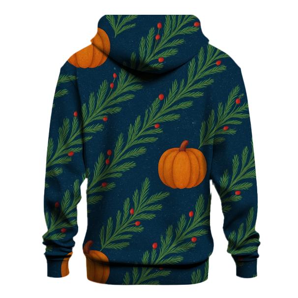 Bough And Pumpkin Alternating Chevron lightweight hoodies