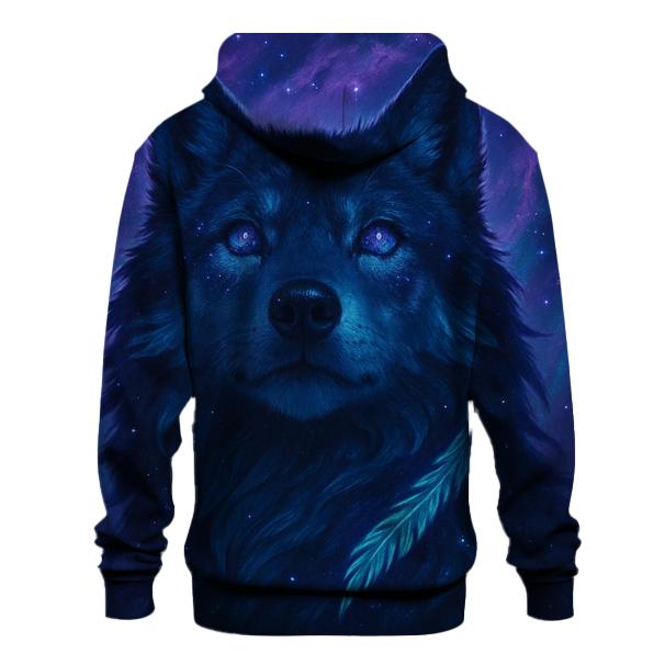 Nebula Sentinel Wolf lightweight hoodies