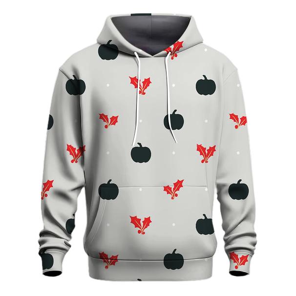 Minimal Pumpkin Silhouette Scatter zip-up hoodies