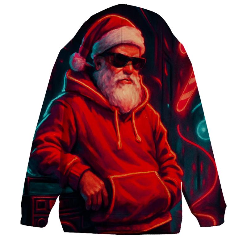 Neon Streetwear Santa graphic hoodies