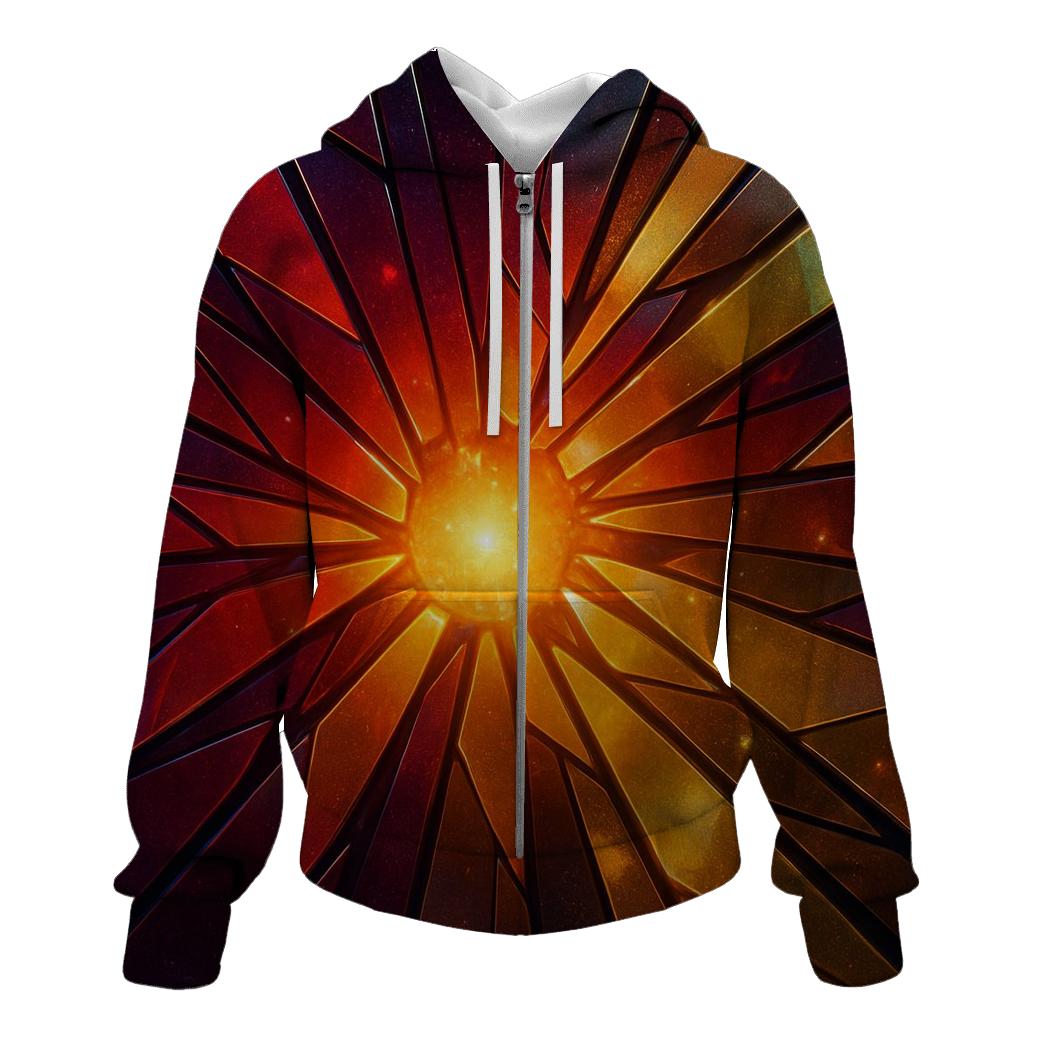 Solar Flare Mosaic heavyweight hoodies